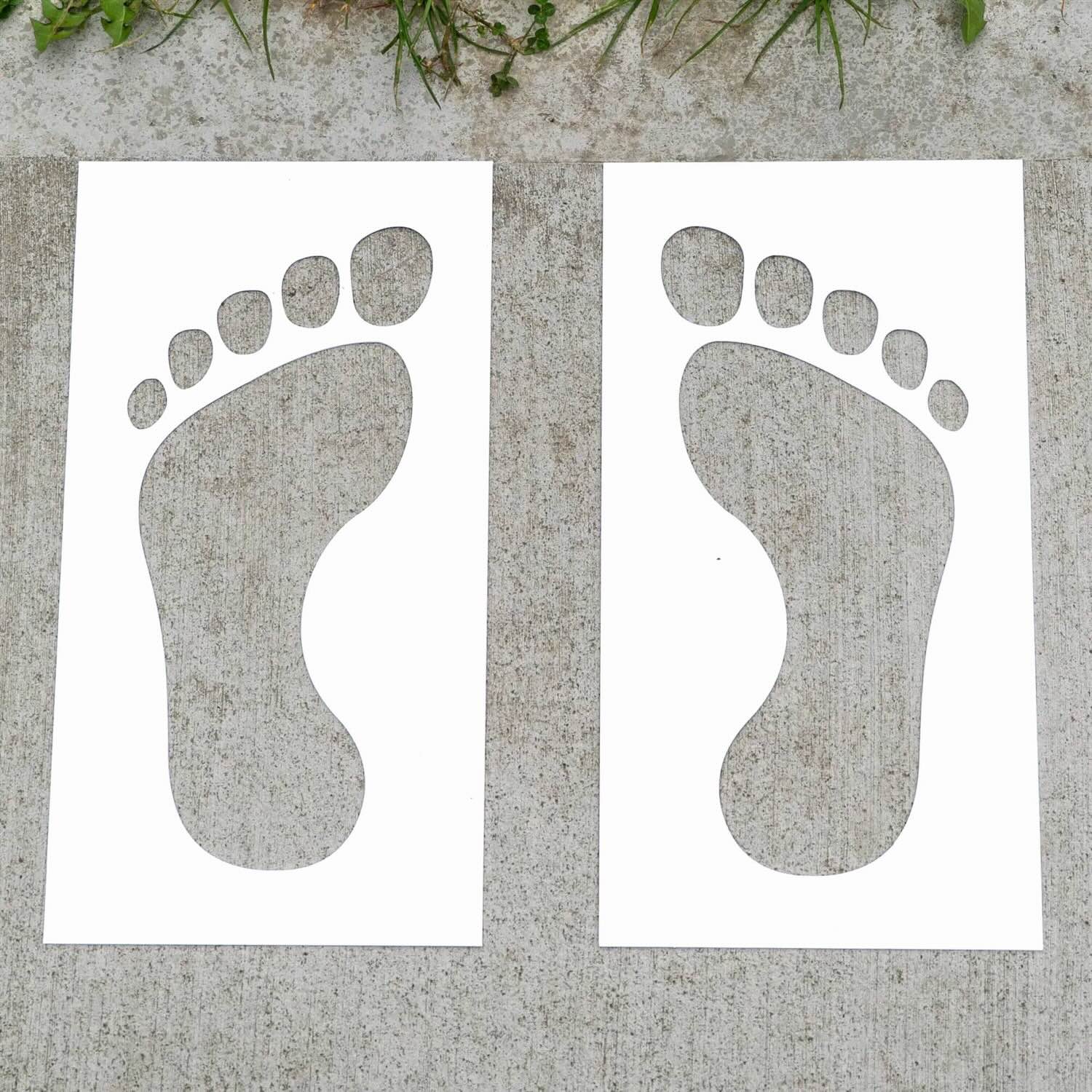 FREE Big Foot Prints PopOut Stencils (2 Pack) – Rainworks free-big-foot-prints-popout-stencils-2-pack-rainworks