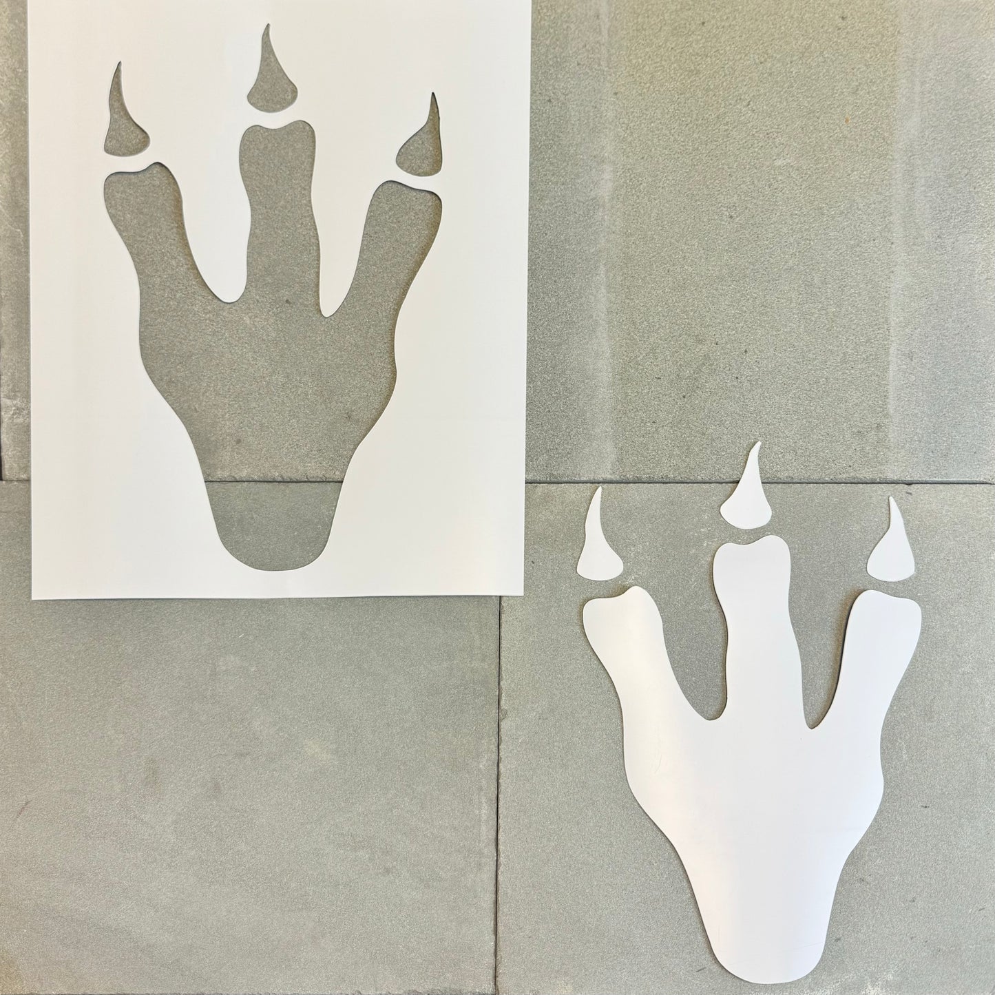 Dinosaur Foot Print PopOut Stencil (2 Pack)