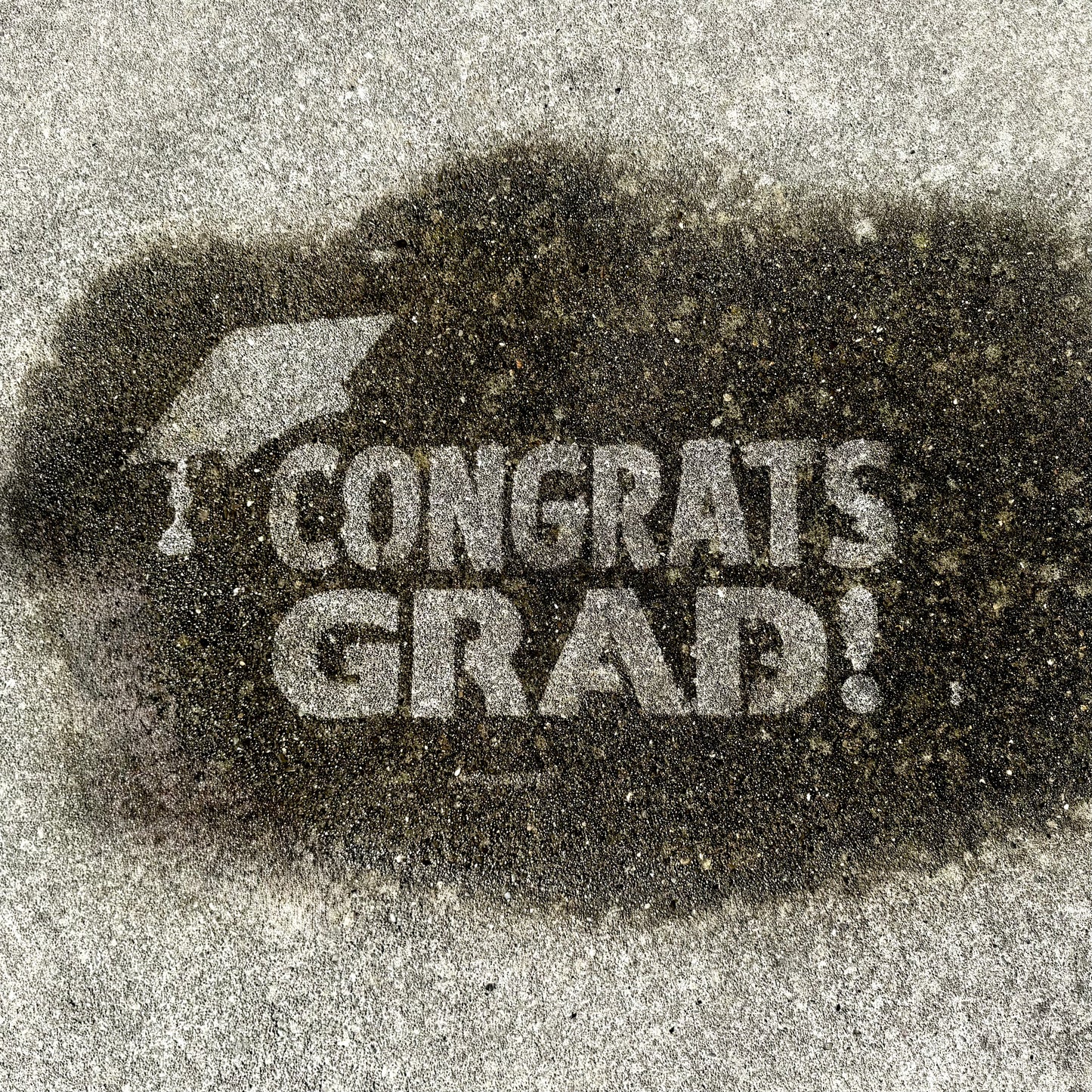 "Congrats Grad!" PopOut Stencil
