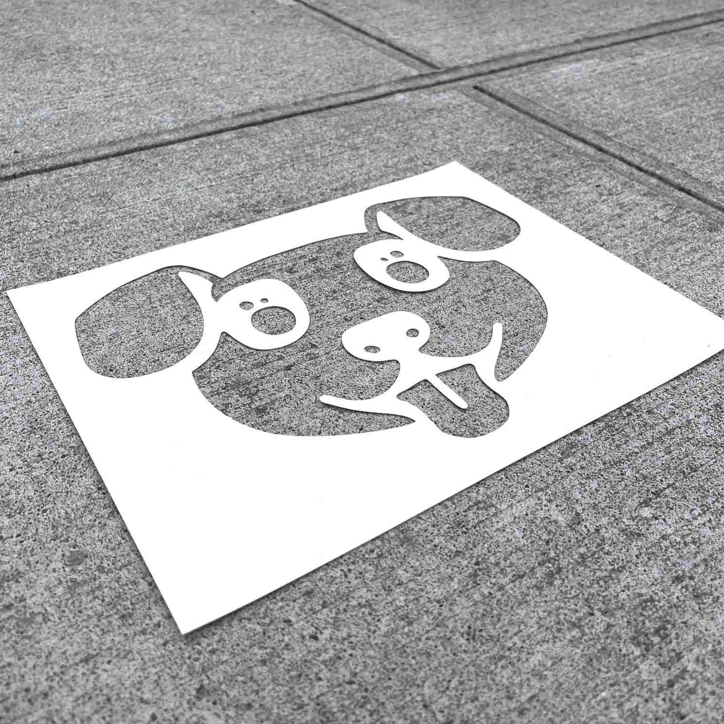 Cute Dog PopOut Stencil