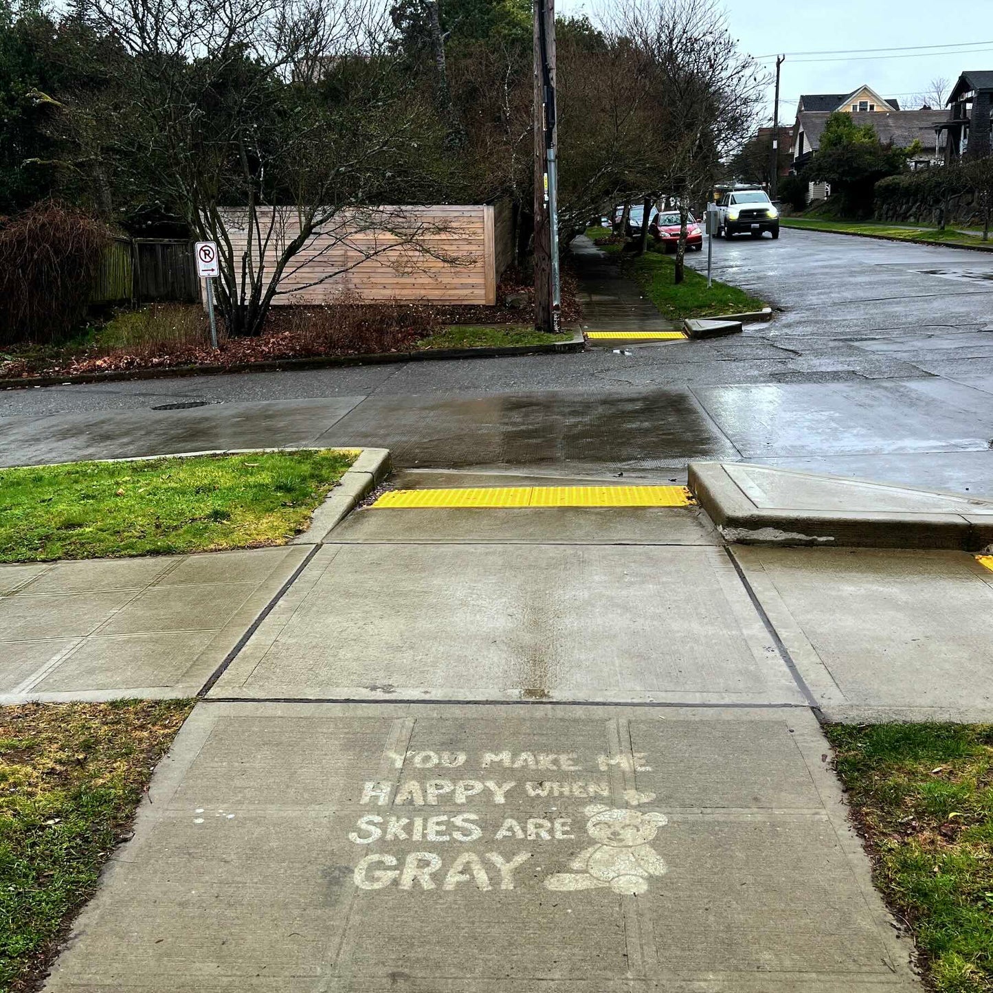 You Make Me Happy When Skies Are Gray - PopOut Stencil