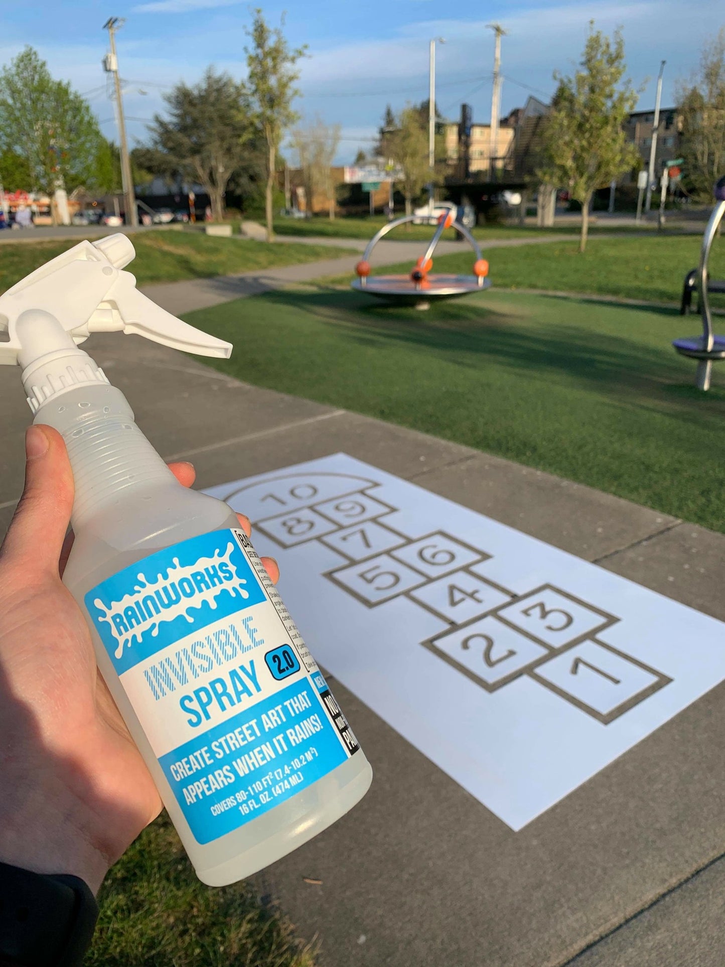 Bottle & hopscotch