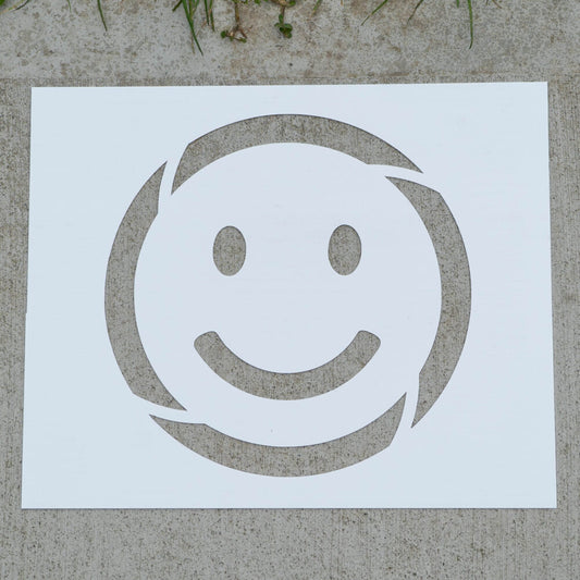 smiley face stencil