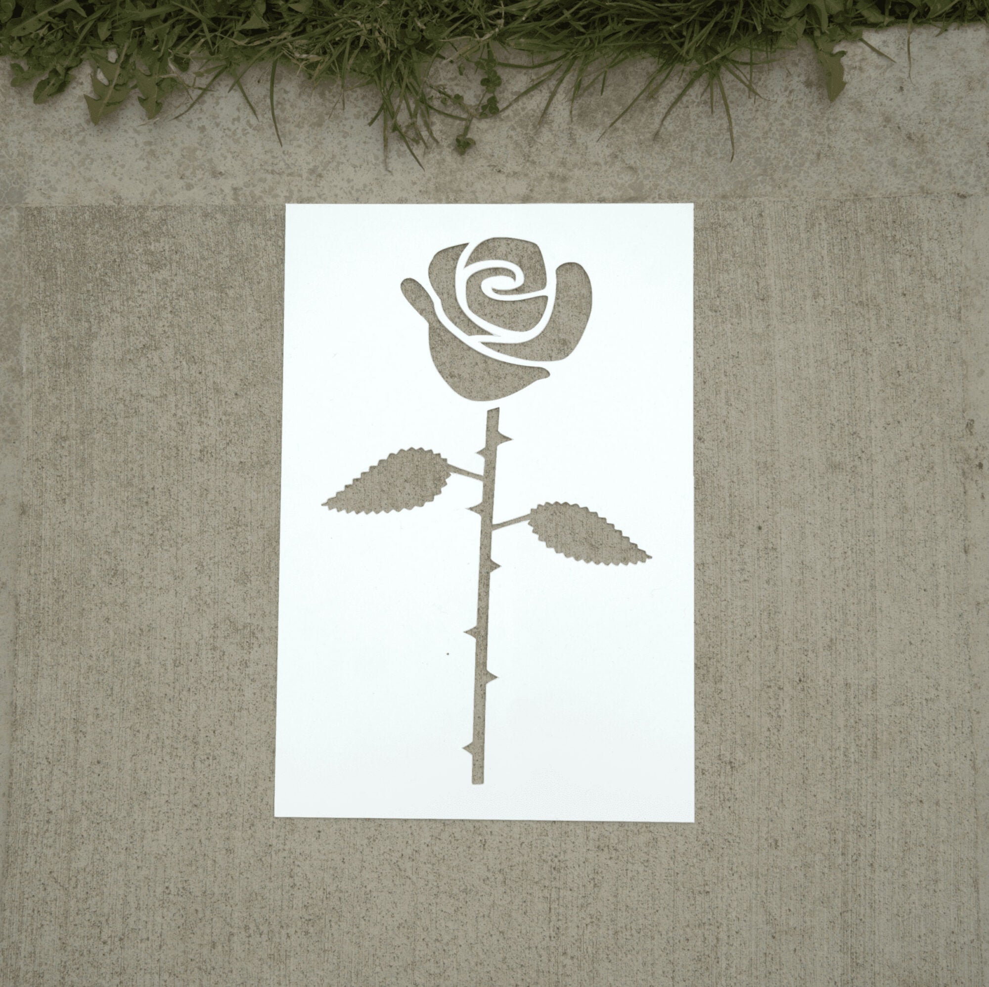 Rose PopOut Stencil