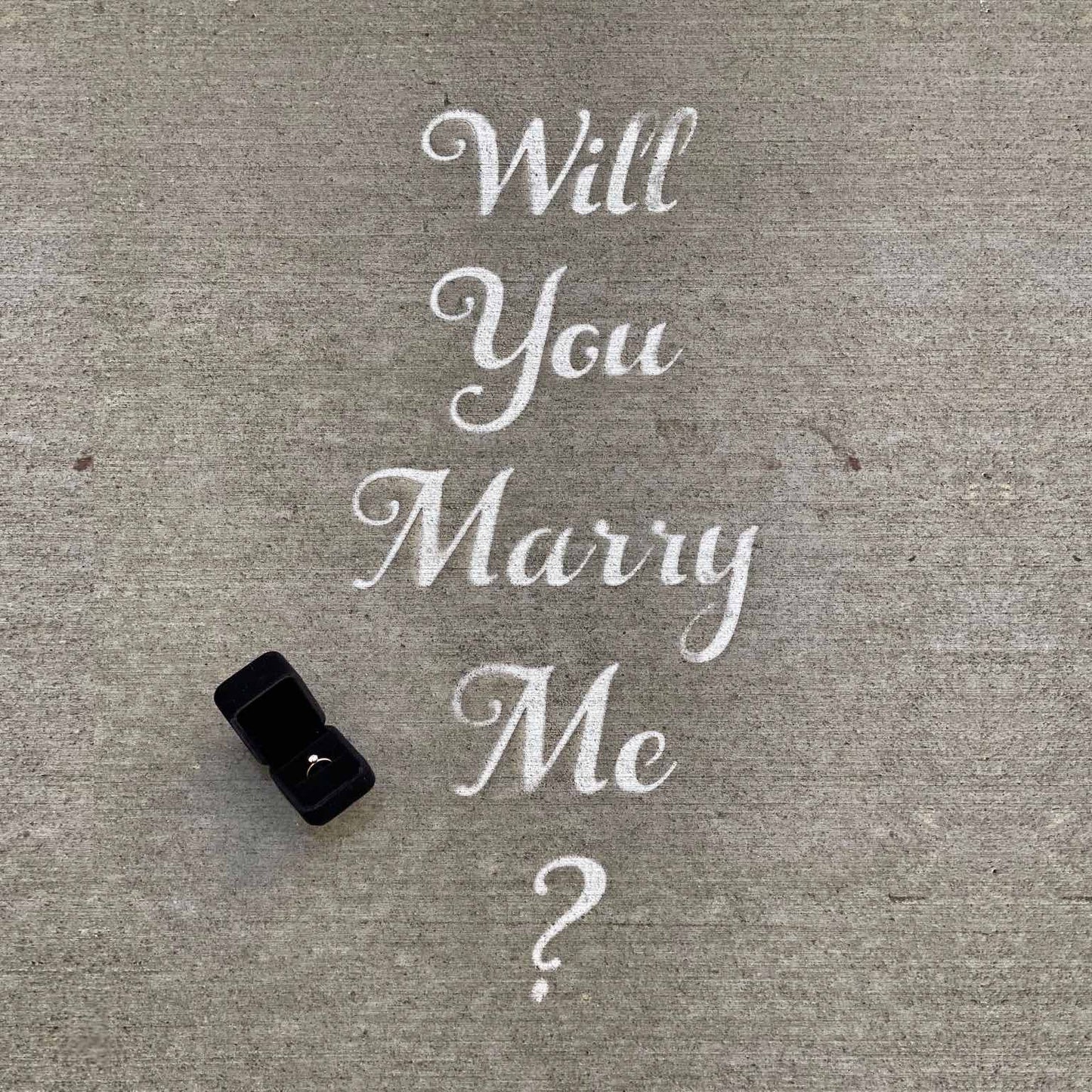 Will You Marry Me? PopOut Stencil
