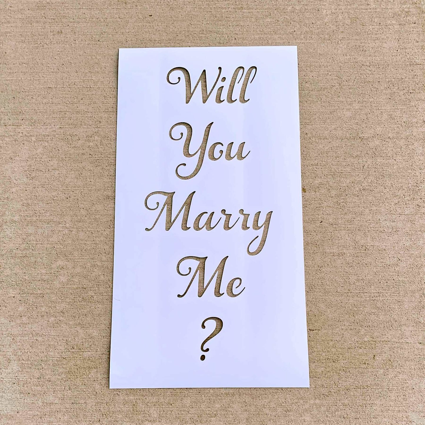 Will You Marry Me? PopOut Stencil