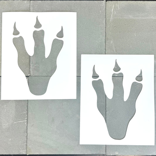 Dinosaur Foot Print PopOut Stencil (2 Pack)