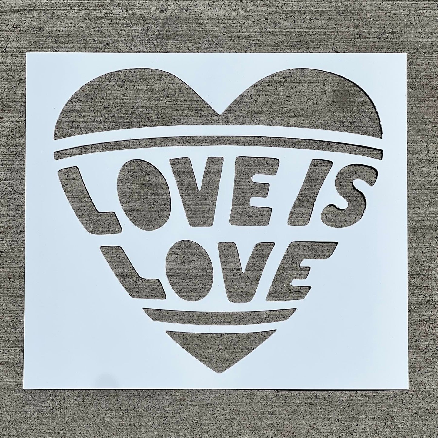 Love Is Love PopOut Stencil