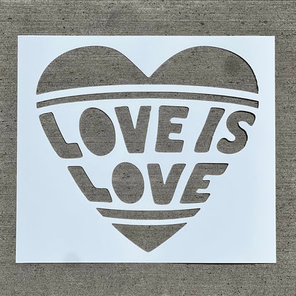 Love Is Love PopOut Stencil