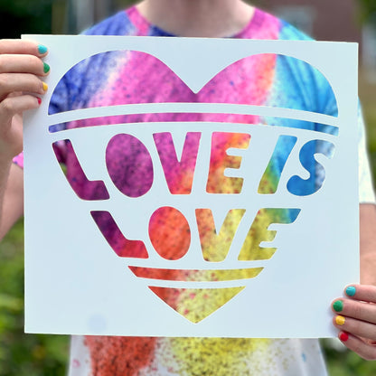 Love Is Love PopOut Stencil