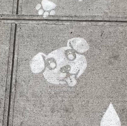 Cute Dog PopOut Stencil