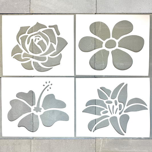 Flower Blossom PopOut Stencils (4 Pack)