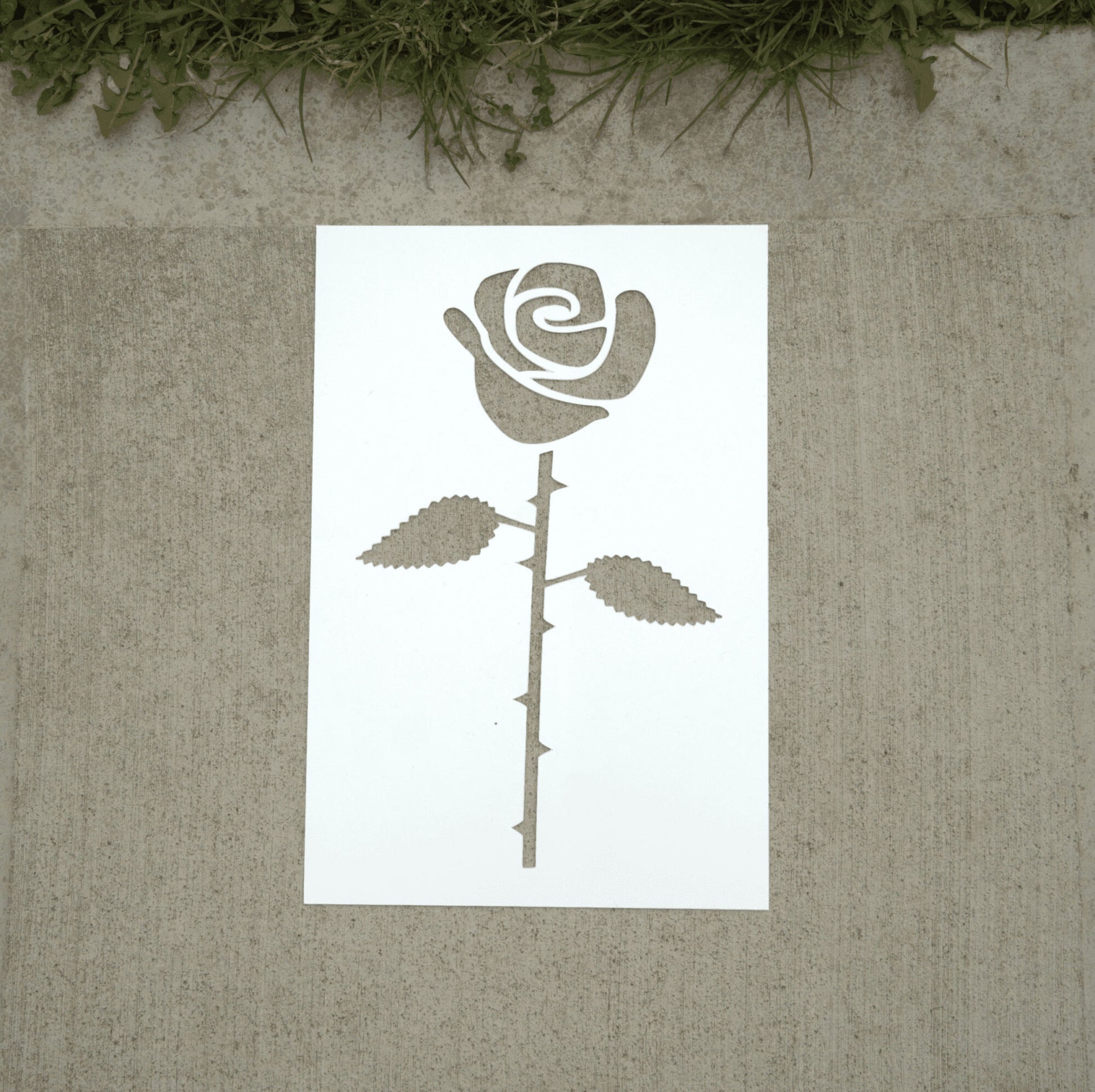 Rose PopOut Stencil – Rainworks