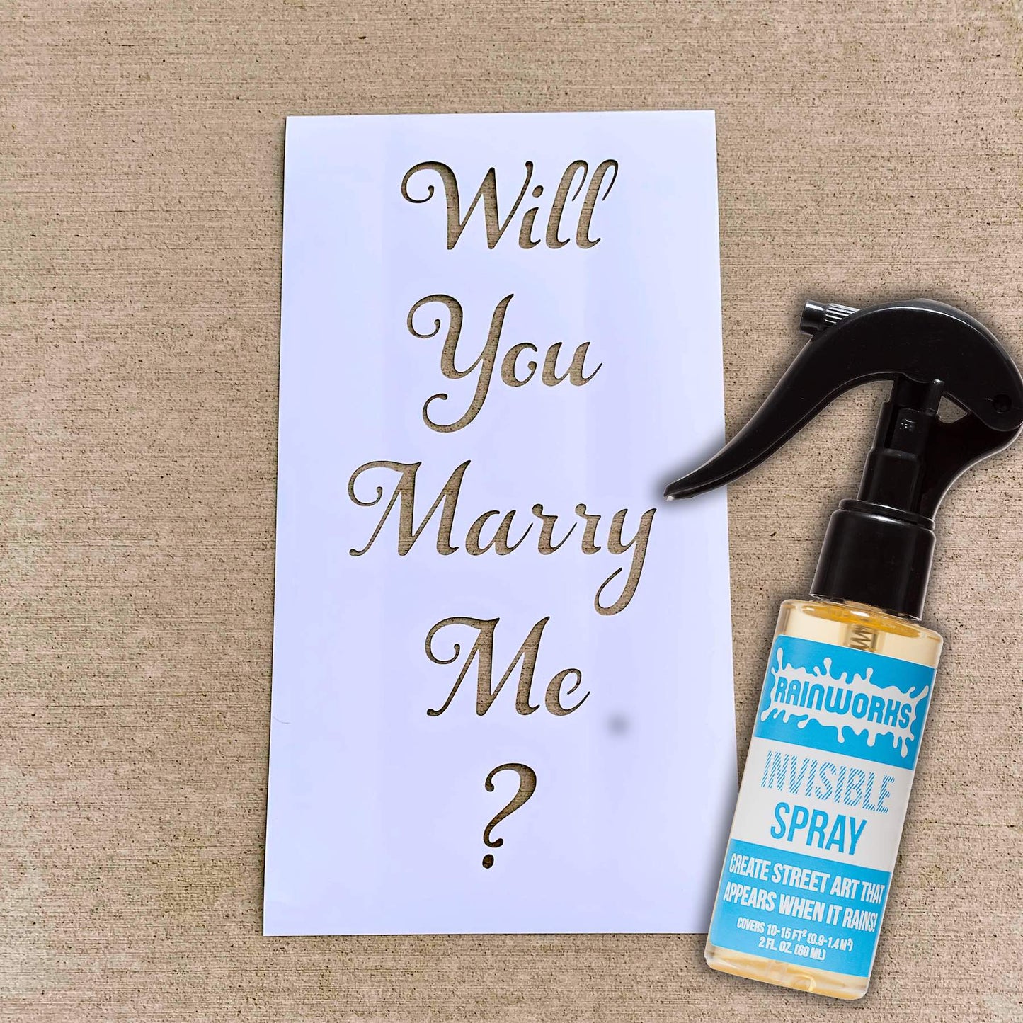Will You Marry Me? PopOut Stencil
